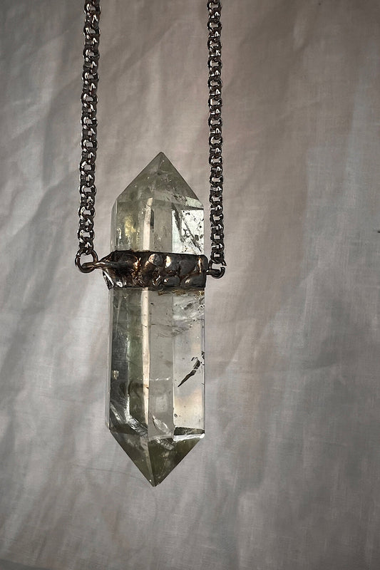 Prasiolite DT necklace