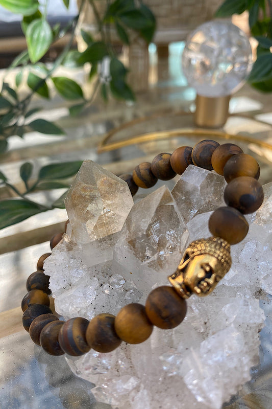 Tigers Eye Buddha Bracelet