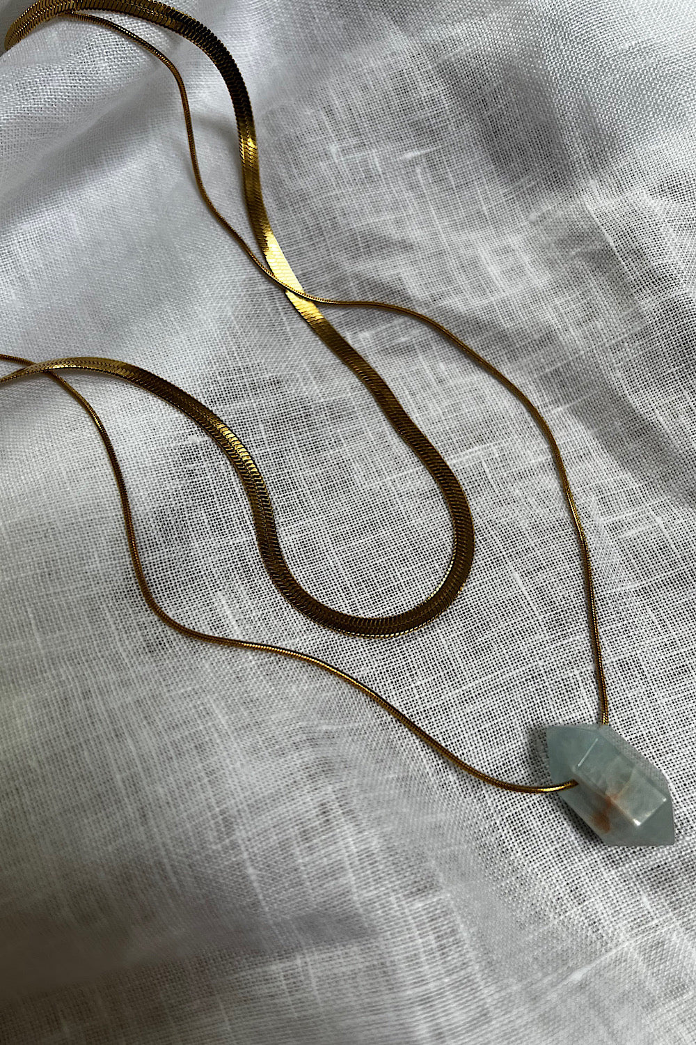 Ava aquamarine Necklace Set