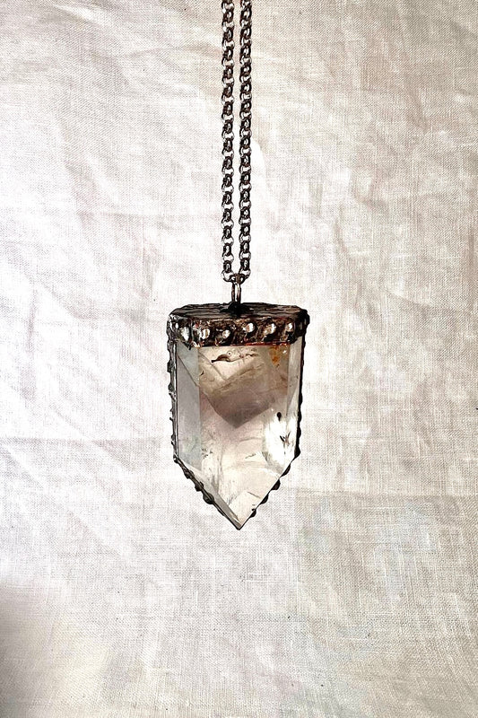 Phantom Amethyst in quartz Rylee necklace