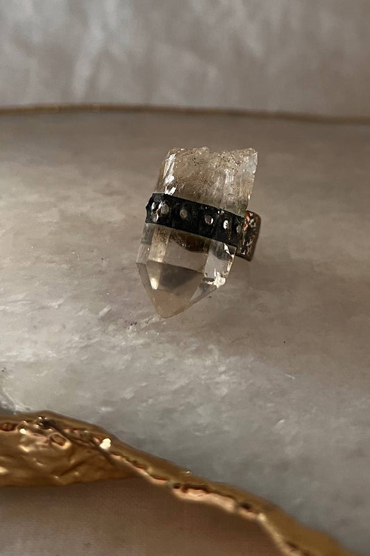 Clear quartz Rylee ring