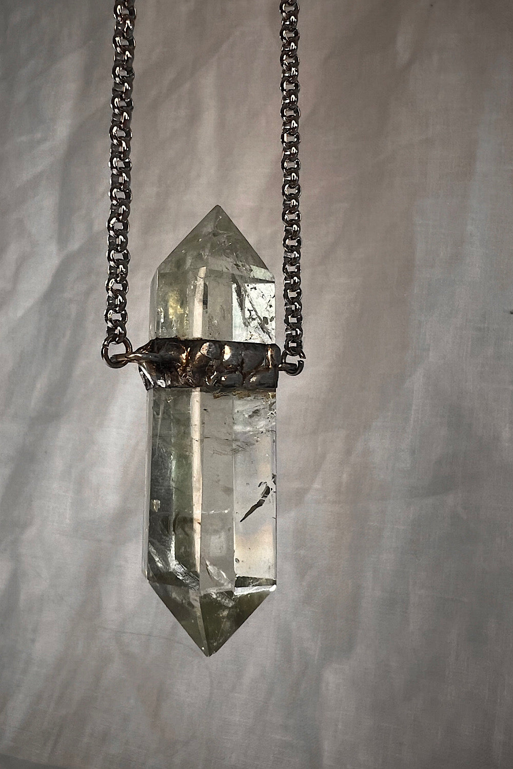Prasiolite DT necklace