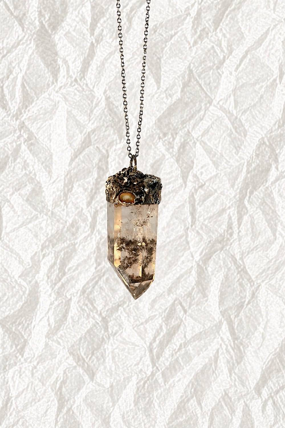 Lodalite & opal necklace