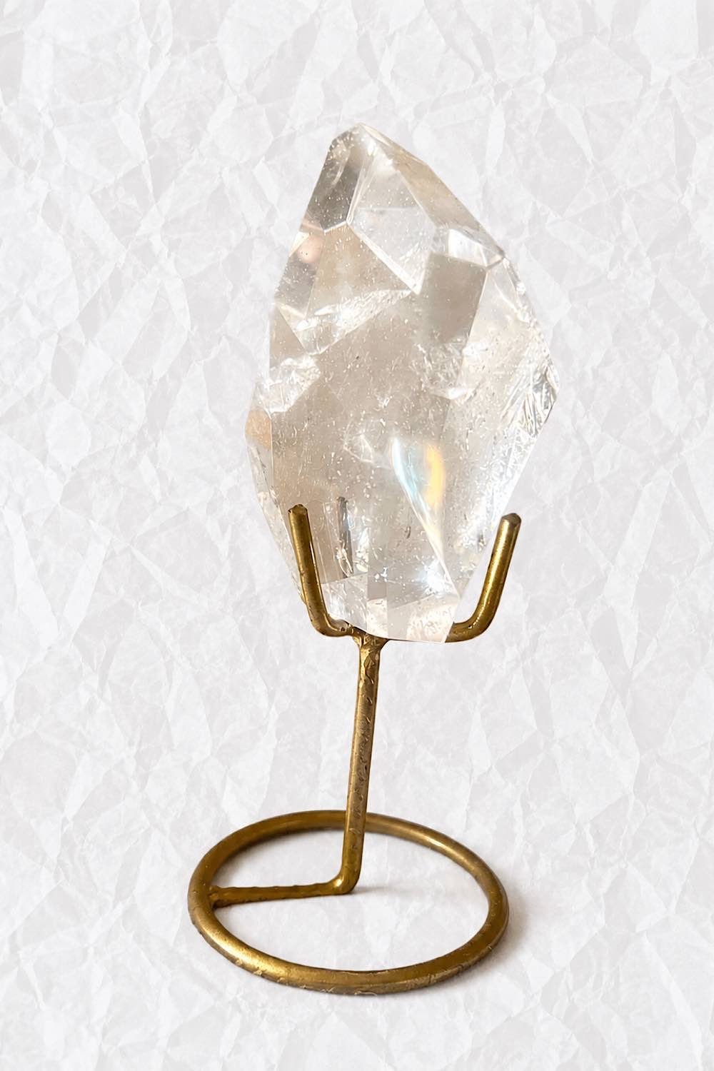 Fully polished Lemurian Free Form on Stand
