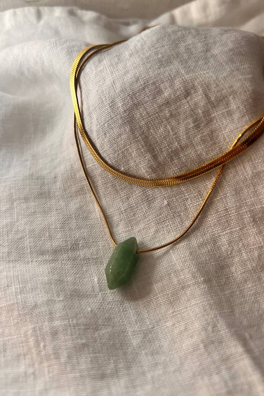 Ava Green Aventurine set