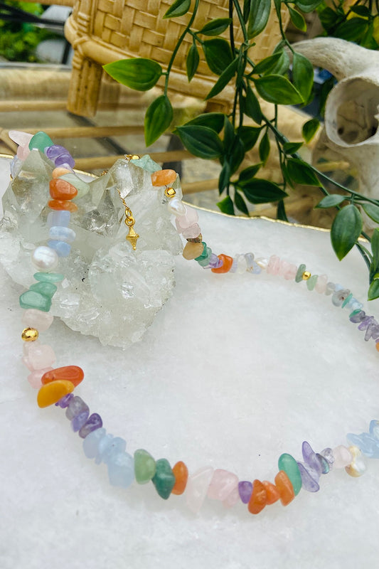 Lottie Gemstone Necklace